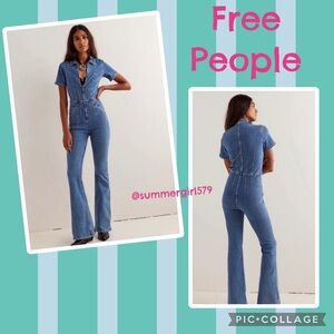 NWT Free People Jayde Flare Jumpsuit